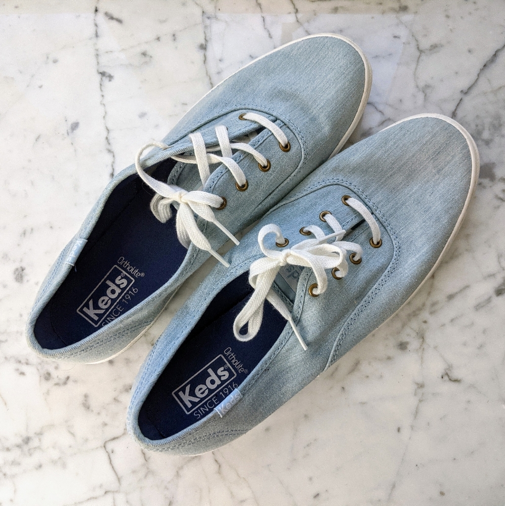 ♻️ NWOT Keds Champion Chambray Sneakers